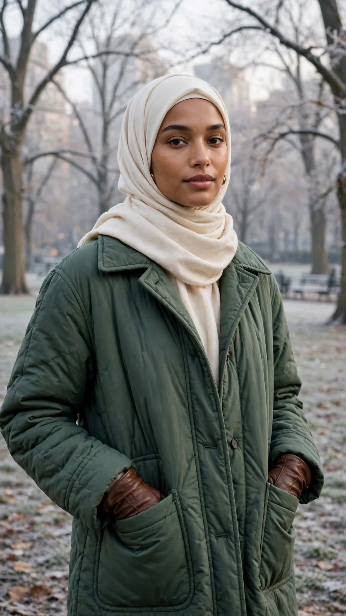 Add Gloves and a Coat with Deep Pockets