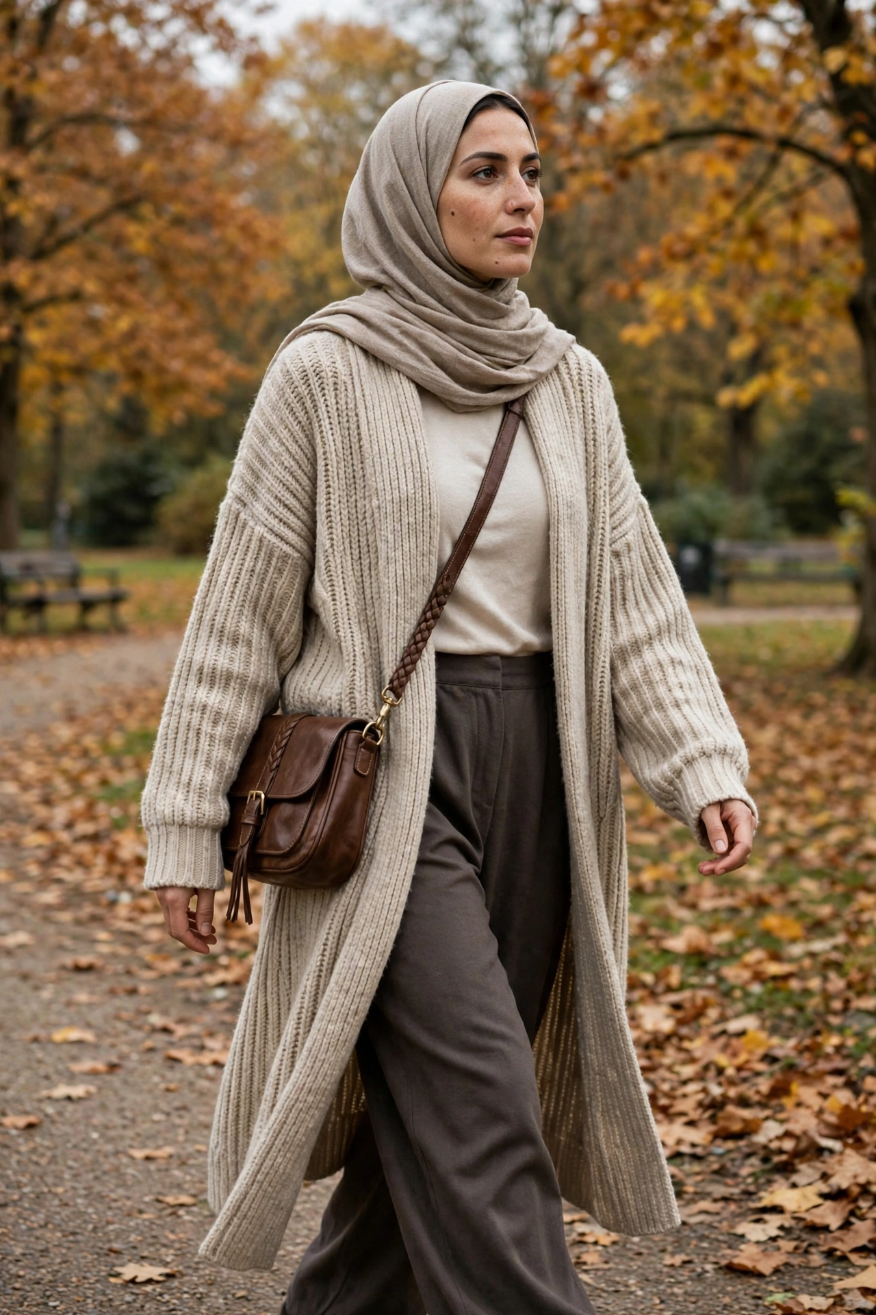 Knit abaya for weekend days